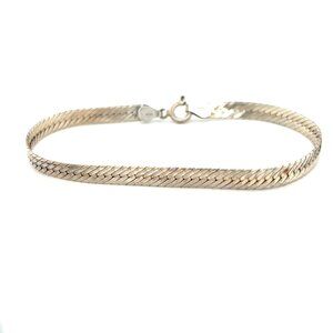 925 Silver Herringbone Bracelet‎